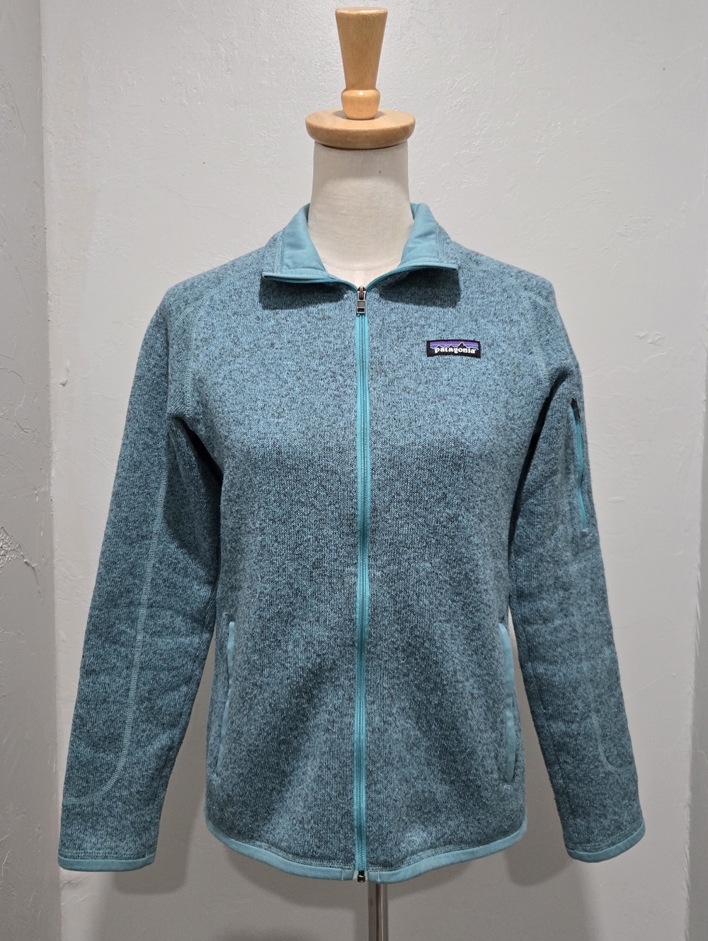 Patagonia Women's Teal Full-Zip Teddy Fleece Jacket